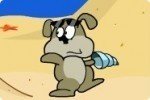 Hund und Katze am Strand Hund und Katze am Strand
