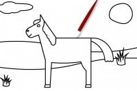 Pferd ausmalen Pferd ausmalen