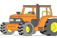 Traktor zeichnen Traktor zeichnen