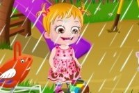 Baby Hazel im Regen 2