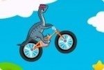 Dinosaurier Fahrradfahren